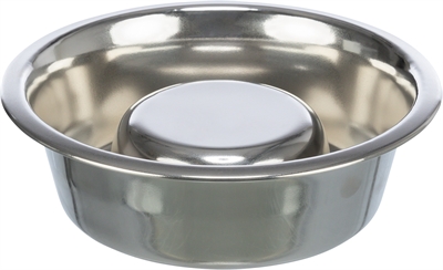 Trixie voerbak hond slow feeding rvs | 24 cm