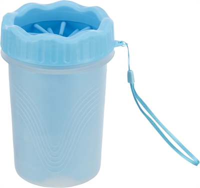 Trixie pootreiniger voor de hond | silicone/pp blauw 15 cm