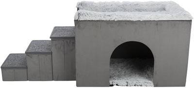 Trixie hondenmand huis harvey | grijs/wit 154x60x60 cm