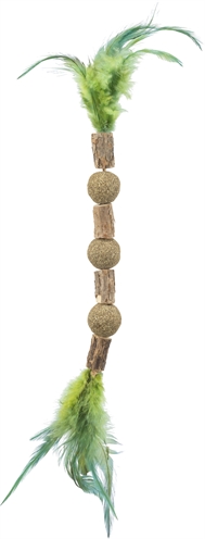 Trixie matatabi ketting catnip 38 cm | met veren voor katten