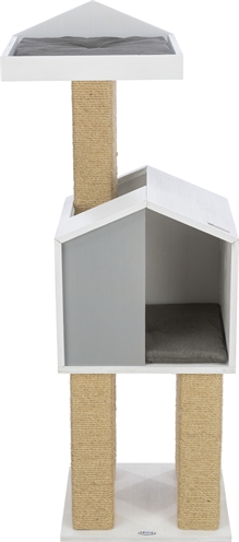 Trixie krabpaal jonte grijs/wit | 38x38x115 cm