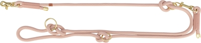 Trixie hondenriem verstelbaar soft rope | roze licht roze 200x1 cm