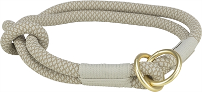 Trixie halsband hond soft half-slip | grijs/lichtgrijs 45x1 cm
