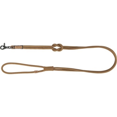 Trixie be nordic hondenriem leer bruin | 120x0,8 cm