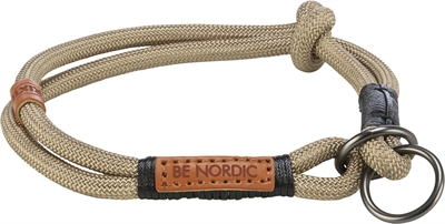 Trixie be nordic halsband hond half-slip zand/zwart | 35x0,6 cm