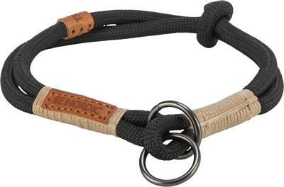 Trixie halsband hond half-slip | zwart/zand 35x0,6 cm