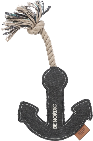 Trixie hondenspeelgoed anker aan touw stof | 30 cm 3 st