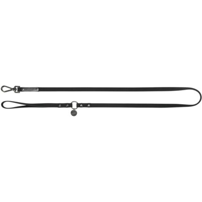 Trixie hondenriem citystyle pvc zwart | 100x2 cm