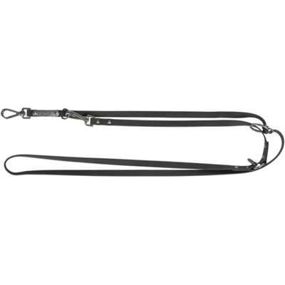 Trixie citystyle hondenriem pvc zwart 200x1,3 cm | verstelbaar