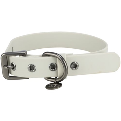 Trixie citystyle halsband hond pvc lichtgrijs | 30-37x2 cm