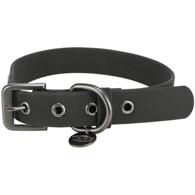 Trixie halsband hond citystyle pvc zwart | 35-42x2 cm