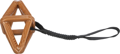 Trixie hondenspeelgoed ruit aan koord bungee tpr | 18x38 cm 2 st
