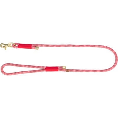 Trixie soft rope hondenriem rood / creme | 100x1 cm
