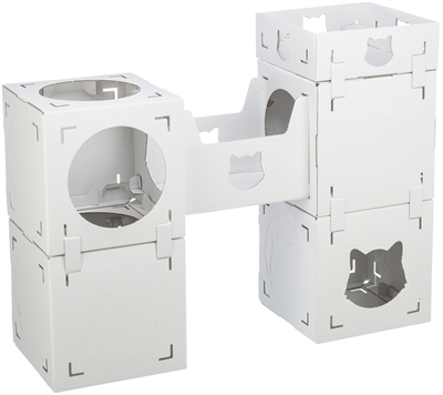 Trixie kattenmeubel casa cara | karton wit 93x30,5x72 cm