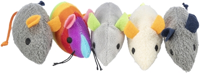 Trixie kattenspeelgoed muis pluche 7 cm met catnip | 70 st