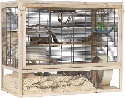 Trixie knaagdierenverblijf hout | 100x50x80 cm muizen