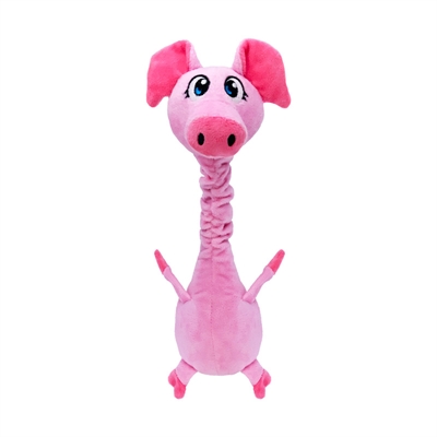 Kong shakers bobz varken met piep | roze 33x14x9 cm