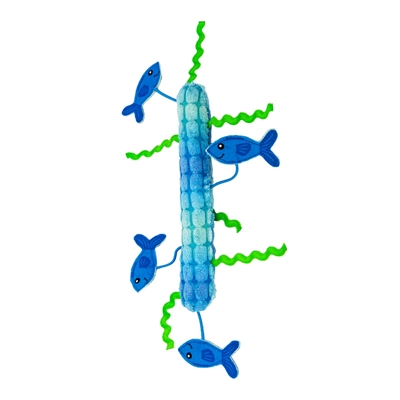 Kong kickeroo stickeroo | blauwe catnip speelgoed 26x11,5x2 cm