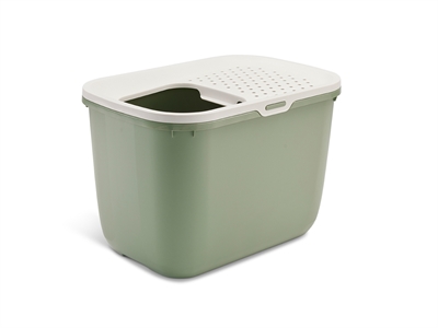 Savic kattenbak hop in - botanical groen | 58,5x39x39,5 cm