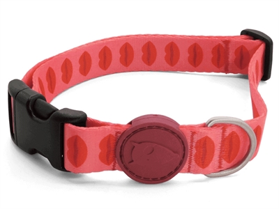 Morso halsband gerecycled lipstick roze | 43-70x2,5 cm