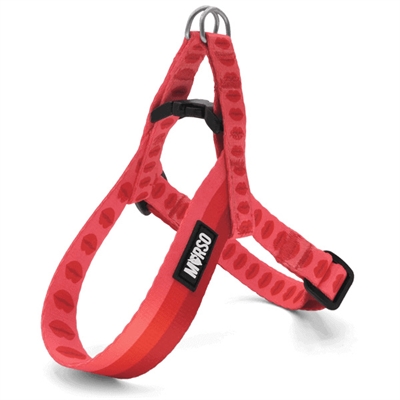 Morso morso mini hondentuig | verstelbaar gerecycled lipstick roze 24-32 cm