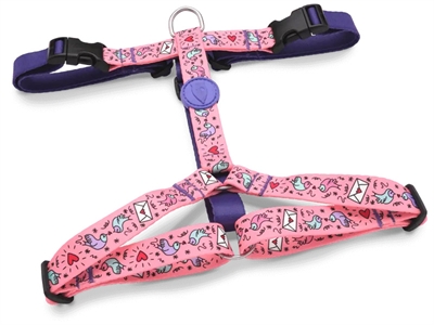 Morso hondentuig h-tuig gerecycled sweet tweet roze | 70-100x2,5 cm