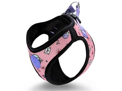 Morso hondentuig body mesh | gerecycled roze 56-62 cm