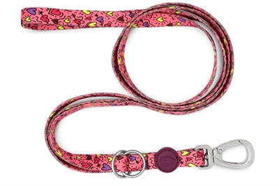 Morso hondenriem verstelbaar | gerecycled pink think roze 75-230 cm