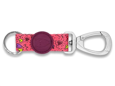 Morso sleutelhanger key cord | gerecycled roze l
