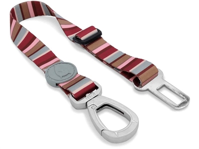Morso honden autogordel | skyline rood/roze 40-65x2,5 cm