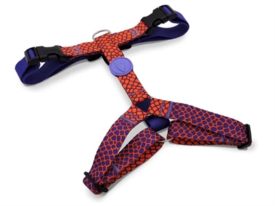 Morso hondentuig h-tuig gerecycled urban lizard rood | 70-100x2,5 cm