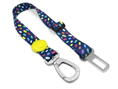 Morso honden autogordel | gerecycled paars 40-65x2,5 cm tot 80 kg