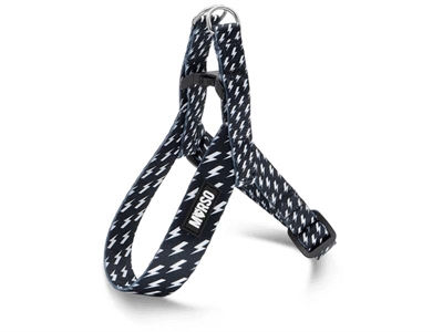 Morso mini hondentuig | 24-32x1,5 cm | verstelbaar, gerecycled, zwart