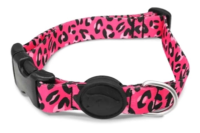 Morso halband hond | gerecycled bubble leo roze 37-58x2,5 cm