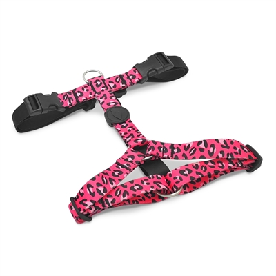 Morso hondentuig h-tuig | gerecycled bubble leo roze 50-70x1,5 cm