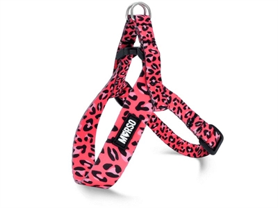 Morso morso mini hondentuig | verstelbaar gerecycled bubble leo roze 32-41x2,5 cm