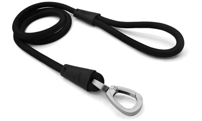 Morso hondenriem soft rope | 120x1 cm gerecycled black zwart