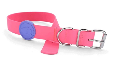 Morso halsband hond waterproof | passion pink 33-41x1,5 cm