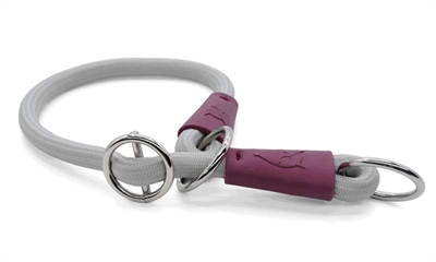 Morso half slip halsband hond | soft rope gerecycled grey 60x1 cm