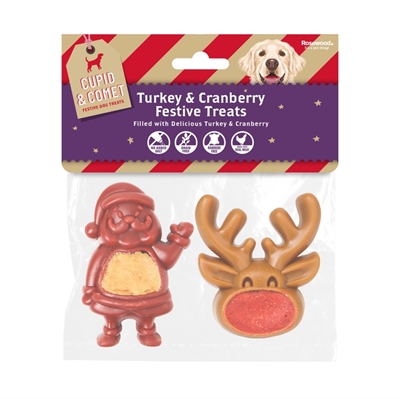 Cupid & comet xmas festive gevulde santa en rendier