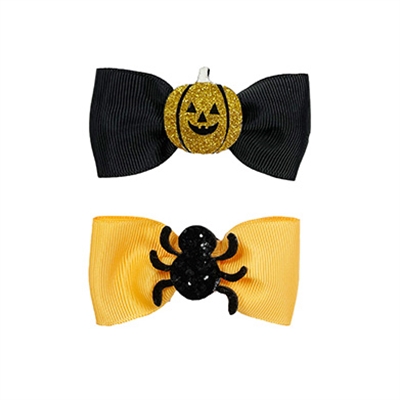 Happy pet halloween vlinderstrik spin / pompoen