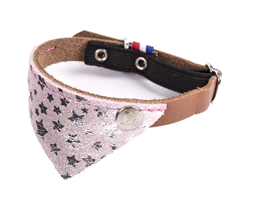 Martin halsband kat miami roze / bruin | 30x1 cm