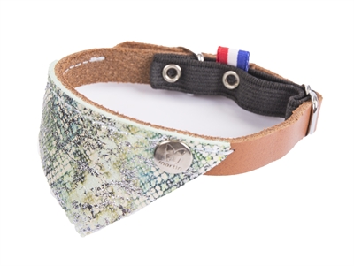 Martin halsband kat malibu groen / bruin | 30x1 cm