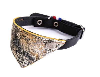 Martin halsband kat malibu beige / zwart | 30x1 cm