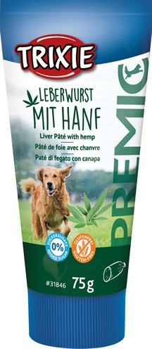 Trixie leverworst met hennep | 12x75 gr