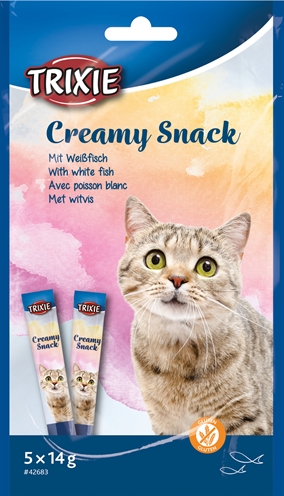 Trixie creamy snack witvis | 5x14 gr 6 st