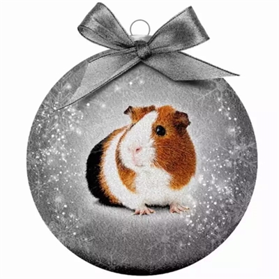 Plenty gifts kerstbal frosted cavia zilver