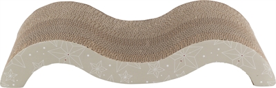 Zzztrixie krabmat golf met catnip karton beige / goud