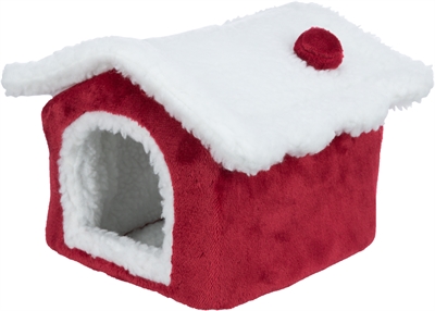 Trixie xmas cuddly cave degoe rood / wit