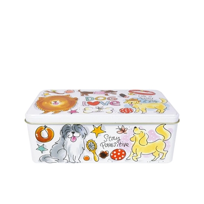 Blond amsterdam bewaarblik hond | 19,5x10,5x7 cm